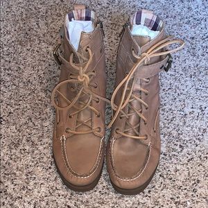 Sperry high top leather boots